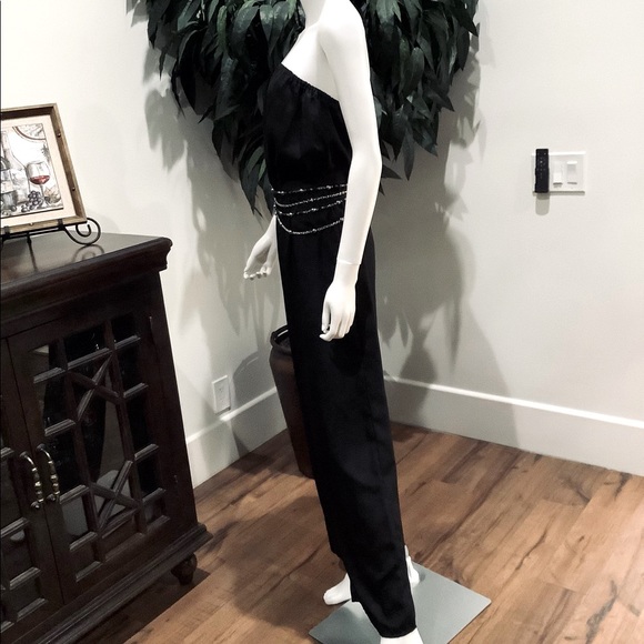 Black Strapless Jumpsuit - Picture 5 of 12